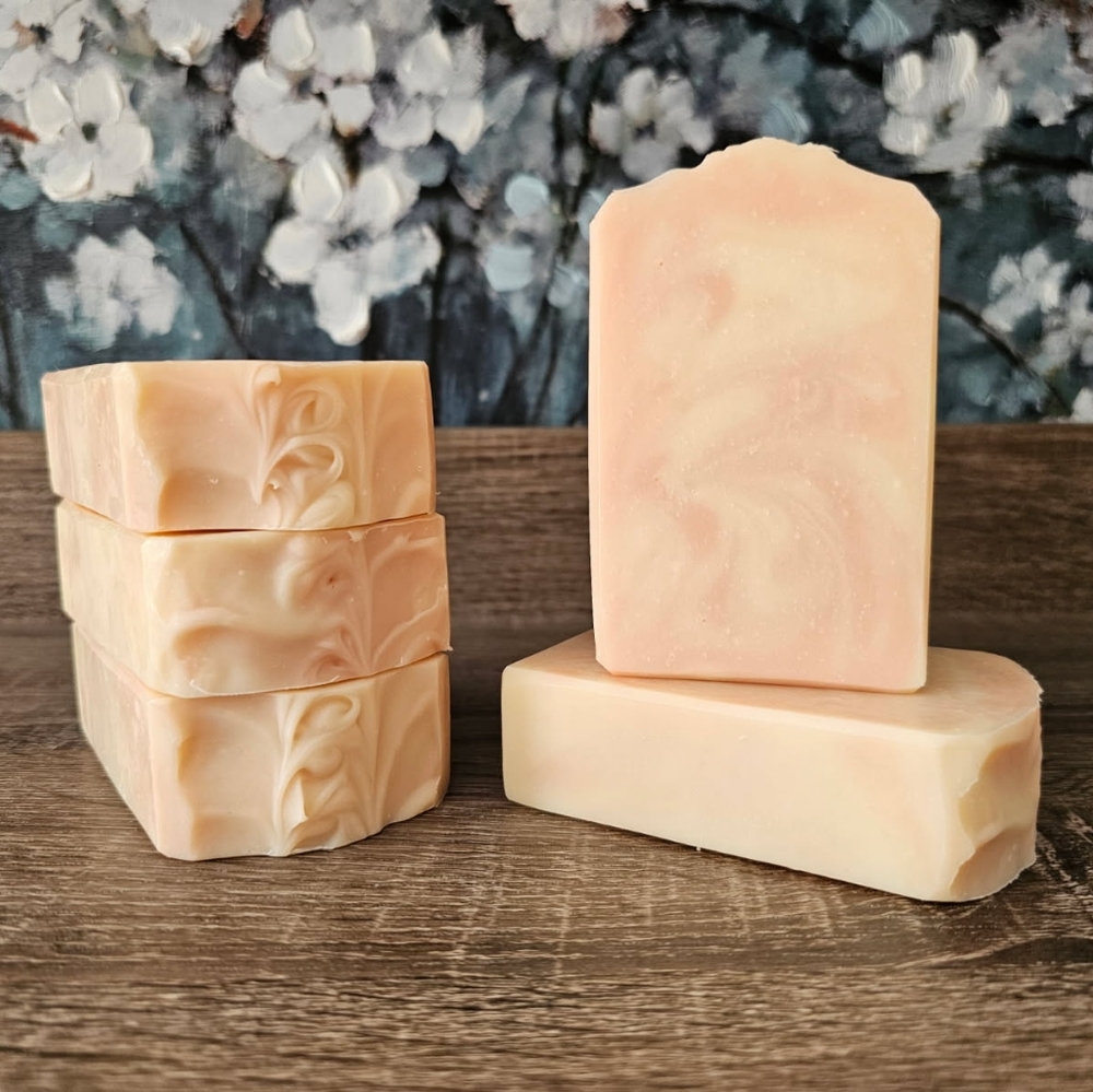 Luxury Grass-Fed Tallow Soap!  "PINK ZEST" (Pink Grapefruit & Eucalyptus)